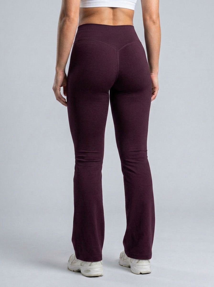 Flare Pants Impact color Vino — Minimalist