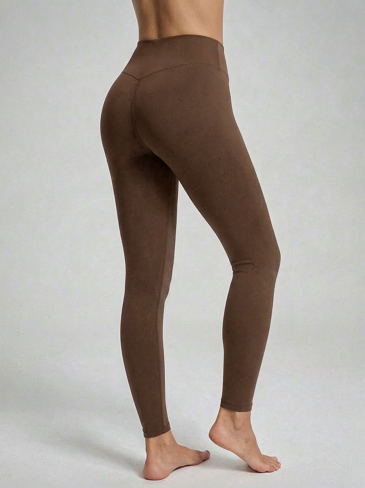 Leggings Seda color Café Oscuro — Minimalist