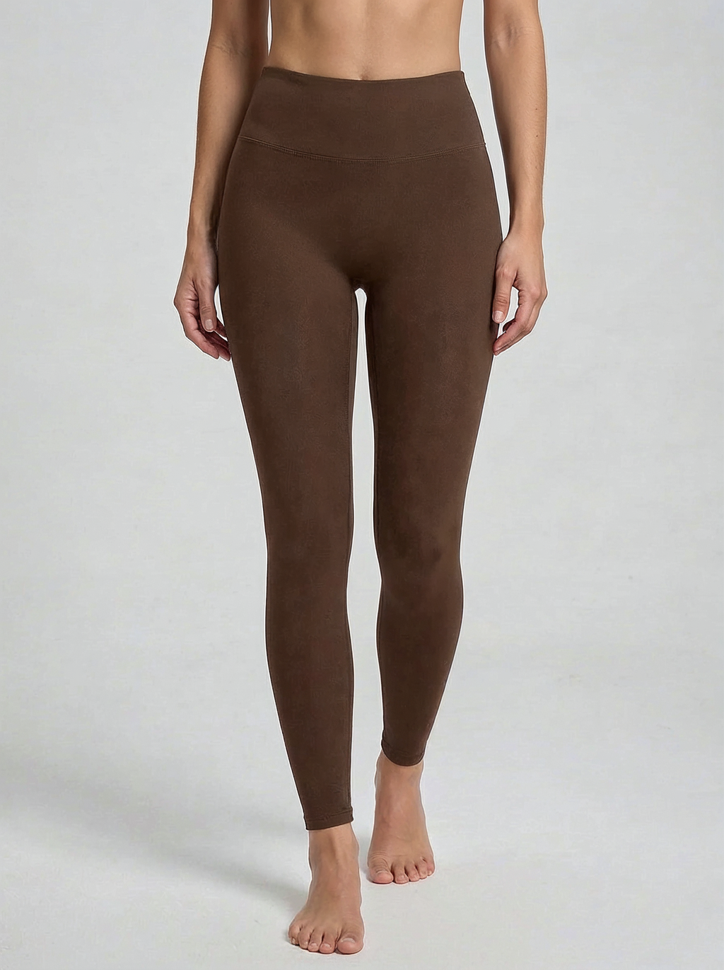 Leggings Seda color Café Oscuro — Minimalist