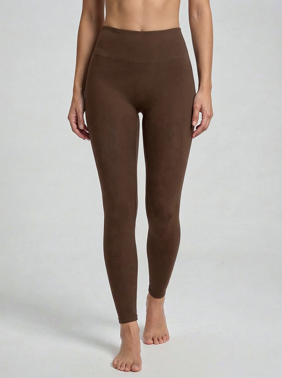 Leggings Seda color Café Oscuro — Minimalist