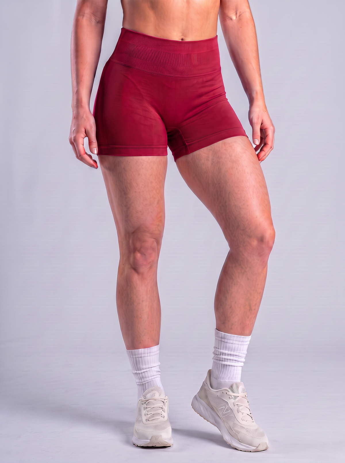 Short Impact color Rojo Vino — Minimalist
