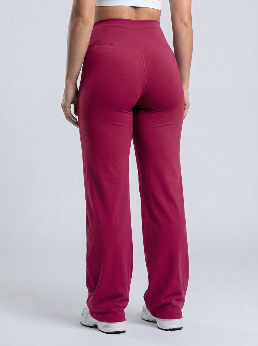 Wide Pants color Rojo Cereza — Minimalist