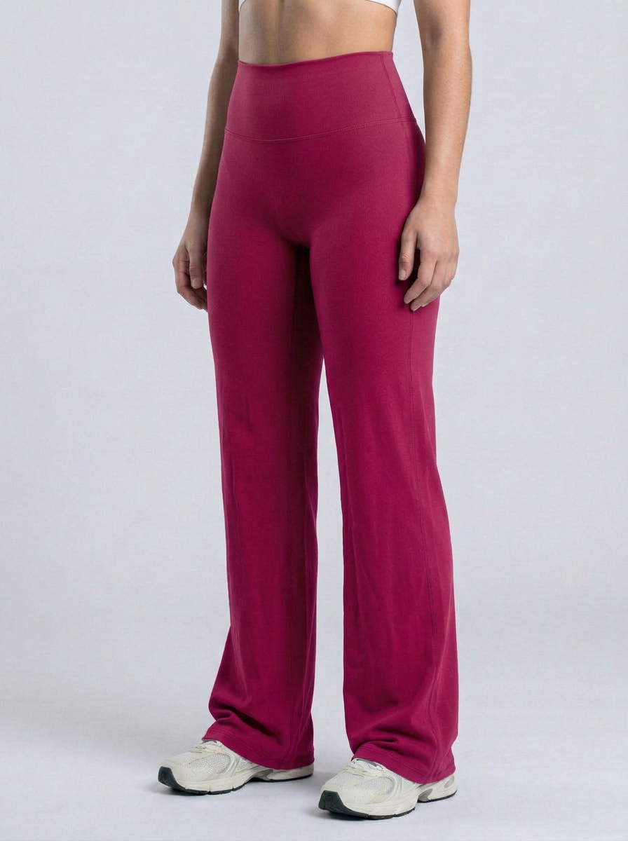 Wide Pants color Rojo Cereza — Minimalist