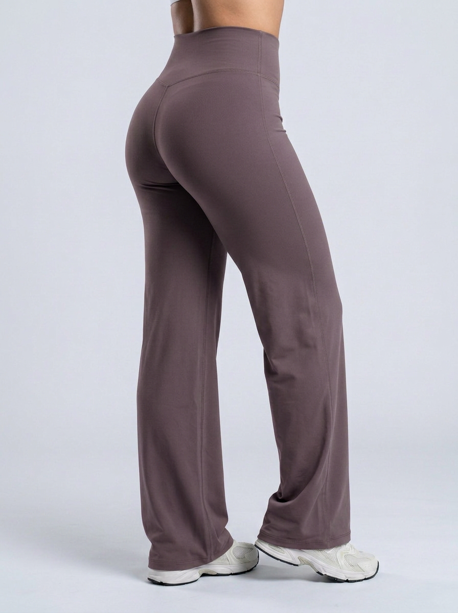 Wide Pants color Mauve — Minimalist