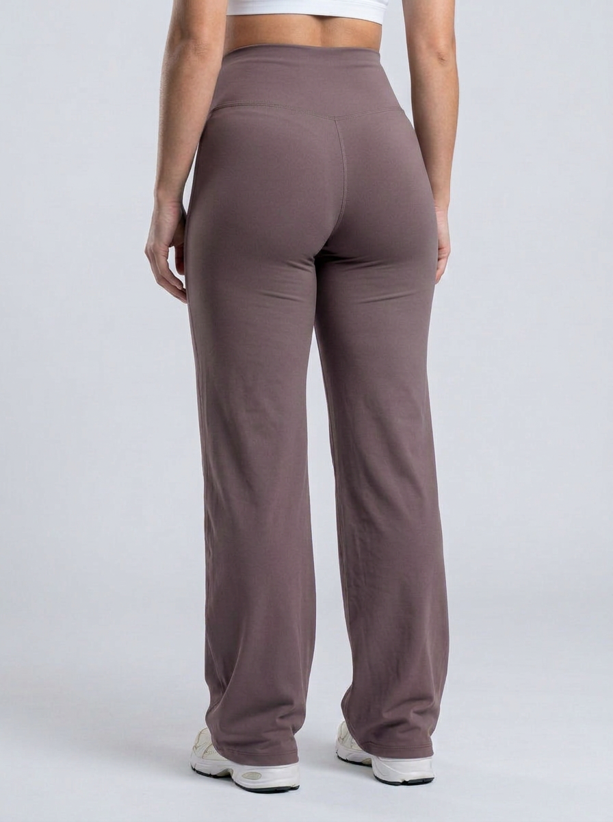Wide Pants color Mauve — Minimalist