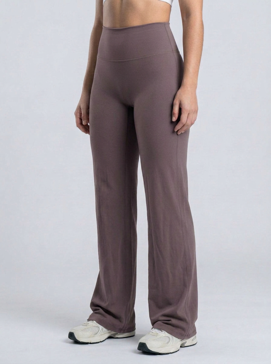 Wide Pants color Mauve — Minimalist