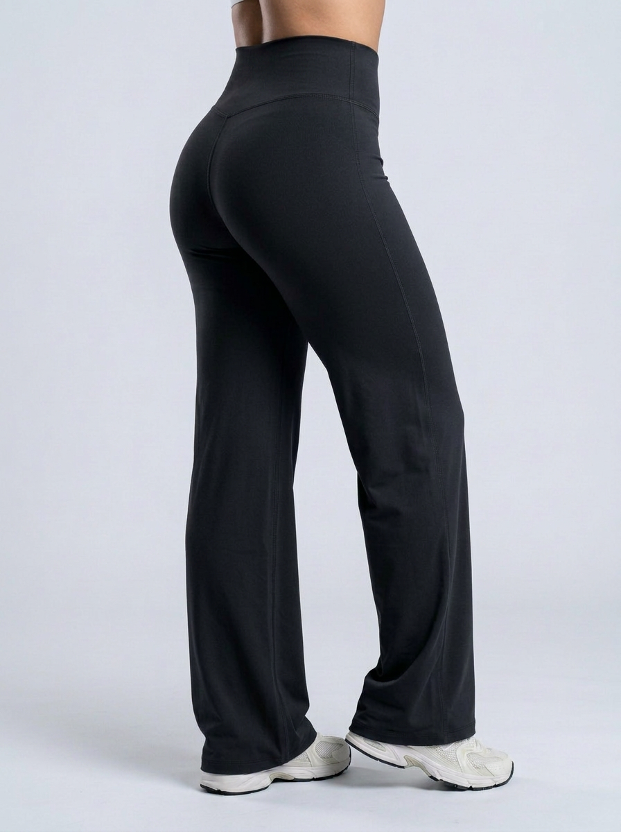 Wide Pants color Negro — Minimalist