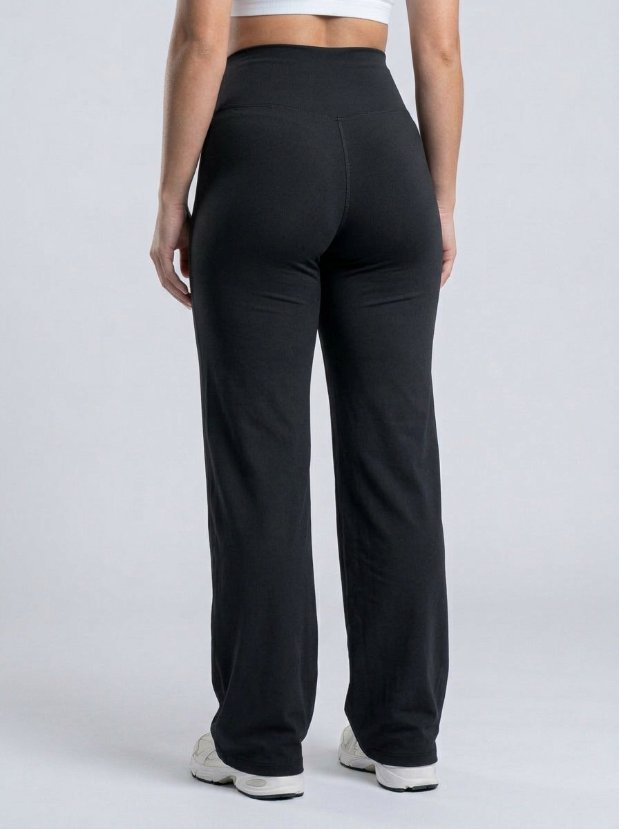 Wide Pants color Negro — Minimalist